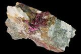 Roselite Crystal Cluster on Dolomite - Morocco #141658-1